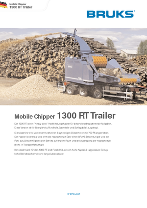 Houtversnipperaars Bruks 1300 RT