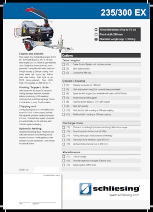 Houtversnipperaars Schliesing 300 EX