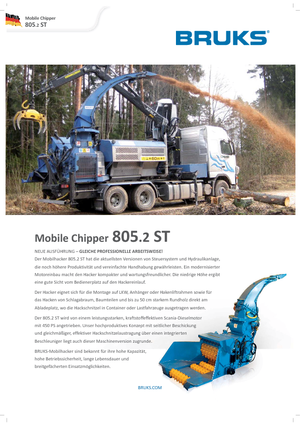 Houtversnipperaars Bruks 805.2 ST