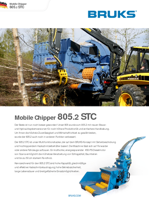 Houtversnipperaars Bruks 805.2 STC