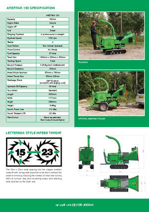 Houtversnipperaars Green Mech Aborist 150-26 D