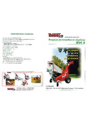 Houtversnipperaars Bugnot BV-E 3