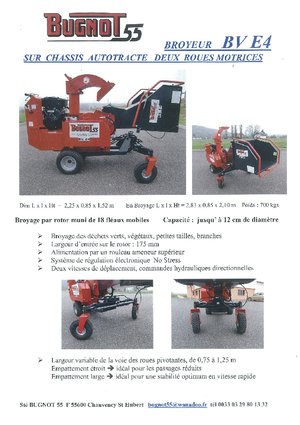 Houtversnipperaars Bugnot BV-E 4 PF