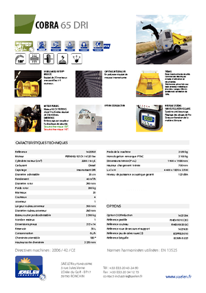 Houtversnipperaars TS-Industrie Cobra 65 DRI