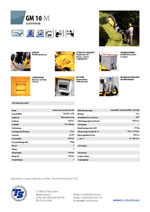 Houtversnipperaars TS-Industrie GM 10 M