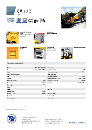 Houtversnipperaars TS-Industrie GM 10 Z