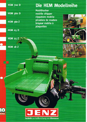 Houtversnipperaars Jenz HEM 18 Z