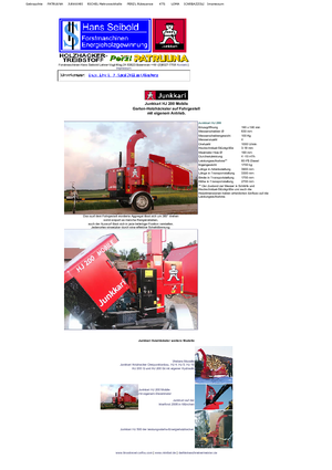 Houtversnipperaars Junkkari HJ 200 MOB