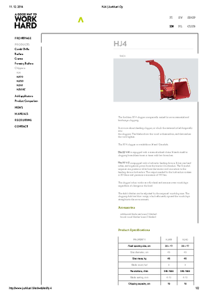 Houtversnipperaars Junkkari HJ 4 G