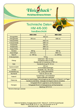 Houtversnipperaars Heizohack HM 4-300
