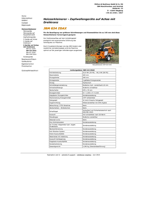 Houtversnipperaars JBM JBM 624 ZDAX