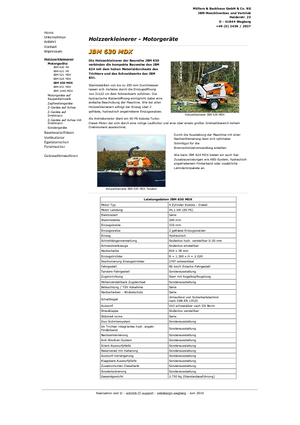 Houtversnipperaars JBM JBM 630 MDX