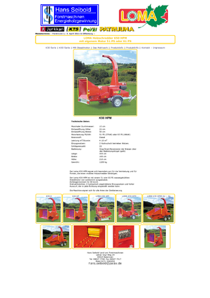 Houtversnipperaars Loma K 50 HPM