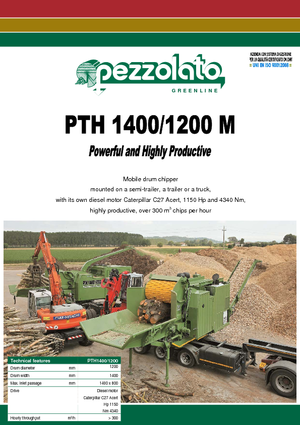 Houtversnipperaars Pezzolato PTH 1400/1200