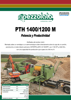 Houtversnipperaars Pezzolato PTH 1400/1200