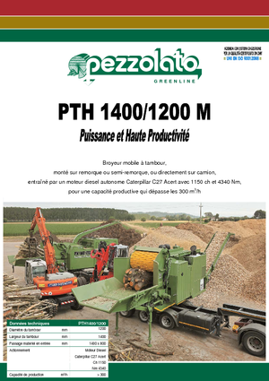 Houtversnipperaars Pezzolato PTH 1400/1200