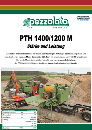 Houtversnipperaars Pezzolato PTH 1400/1200