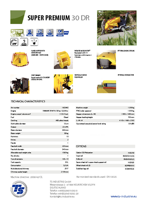 Houtversnipperaars TS-Industrie Super Premium 30 DR