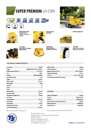 Houtversnipperaars TS-Industrie Super Premium 30 DRI