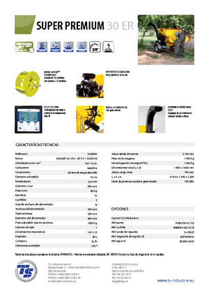 Houtversnipperaars TS-Industrie Super Premium 30 ER