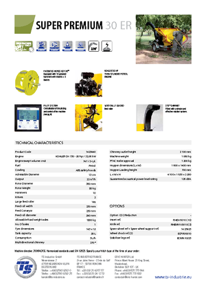 Houtversnipperaars TS-Industrie Super Premium 30 ER