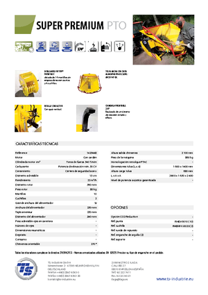 Houtversnipperaars TS-Industrie Super Premium PTO