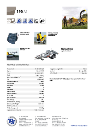 Houtversnipperaars TS-Industrie TS 190 M