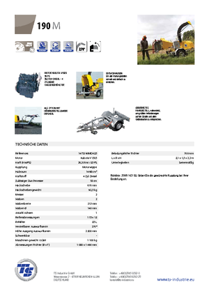 Houtversnipperaars TS-Industrie TS 190 M
