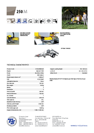 Houtversnipperaars TS-Industrie TS 250 M