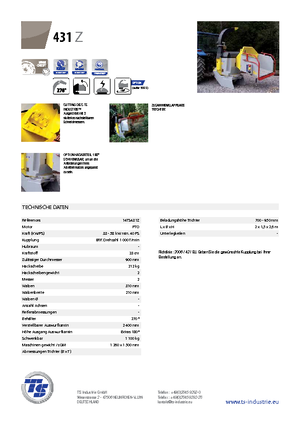 Houtversnipperaars TS-Industrie TS 431 Z