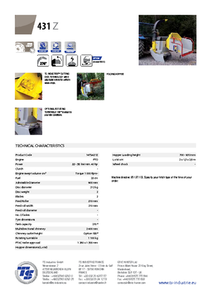 Houtversnipperaars TS-Industrie TS 431 Z