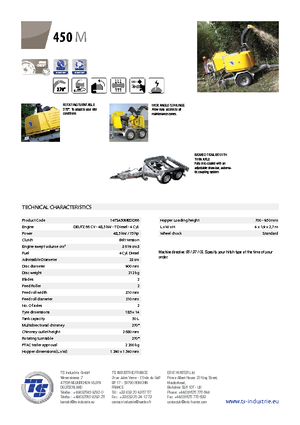 Houtversnipperaars TS-Industrie TS 450 M