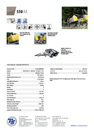 Houtversnipperaars TS-Industrie TS 550 M