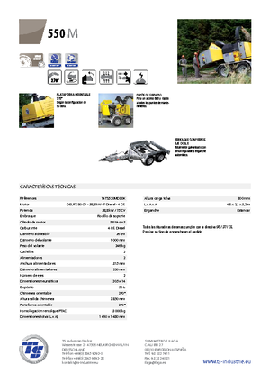 Houtversnipperaars TS-Industrie TS 550 M