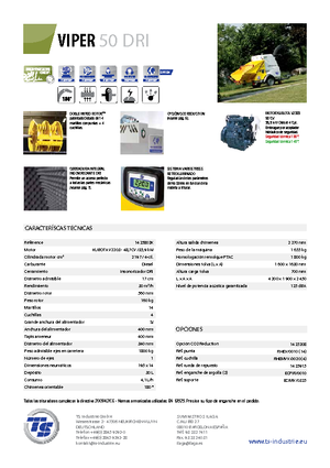 Houtversnipperaars TS-Industrie Viper 50 DRI