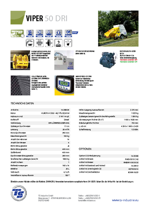 Houtversnipperaars TS-Industrie Viper 50 DRI
