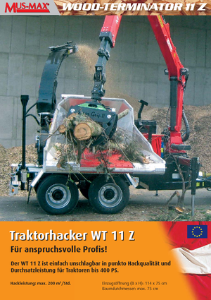 Houtversnipperaars MUS-MAX Wood-Terminator 11 Z