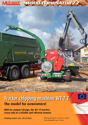 Houtversnipperaars MUS-MAX Wood-Terminator 7 Z