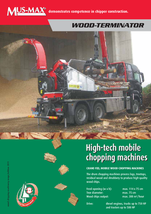 Houtversnipperaars MUS-MAX Wood-Terminator 7 LZ