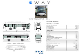 Stadsbussen Iveco E-way 10,7 m