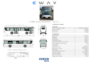 Stadsbussen Iveco E-way 10,7 m