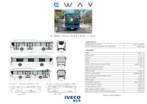 Stadsbussen Iveco E-way 12 m