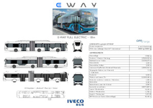 Stadsbussen Iveco E-way 18 m