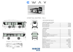 Stadsbussen Iveco E-way 9,5 m