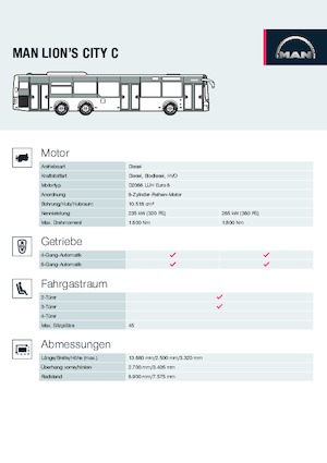 Stadsbussen MAN Lion's City C