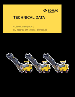 Koudfreesmachines Bomag BM 1200/35