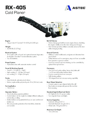 Koudfreesmachines Astec Roadtec RX-405
