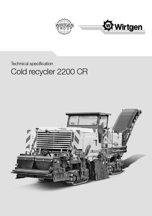 Asfaltrecyclingmachines/-Kouderecycling Wirtgen 2200 CR
