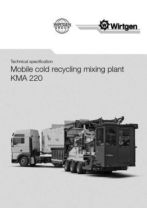 Asfaltrecyclingmachines/-Kouderecycling Wirtgen KMA 220