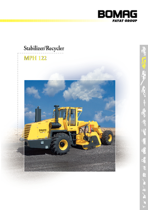 Asfaltrecyclingmachines/-Kouderecycling Bomag MPH 122-2